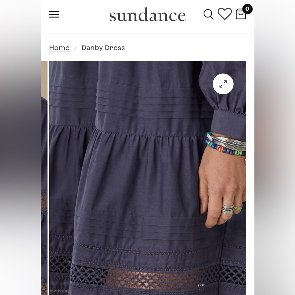 Periwinkle Marie Oliver DANBY dress from
Sundance. NWOT size 1x - Picture 4 of 12